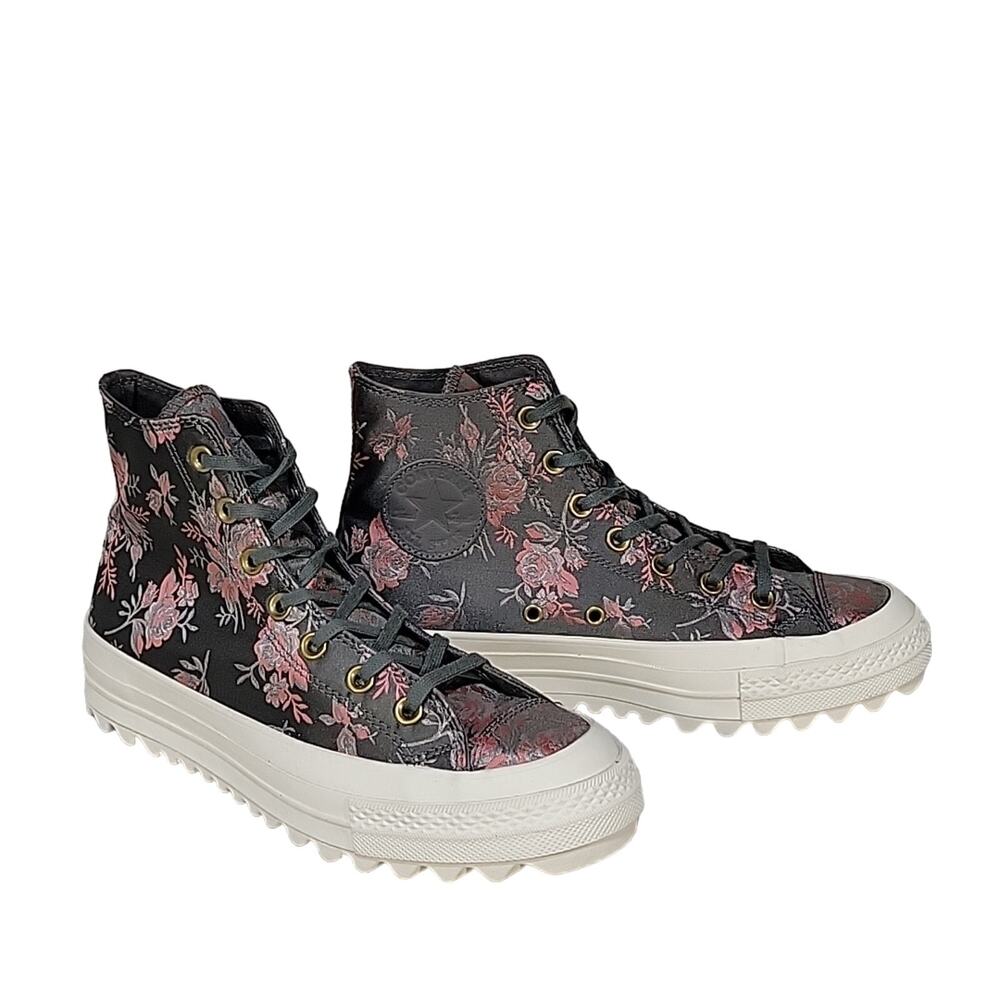 Converse Chuck Taylor All-Star Parkway Floral High Top Lugged Soles Womens 8.5
